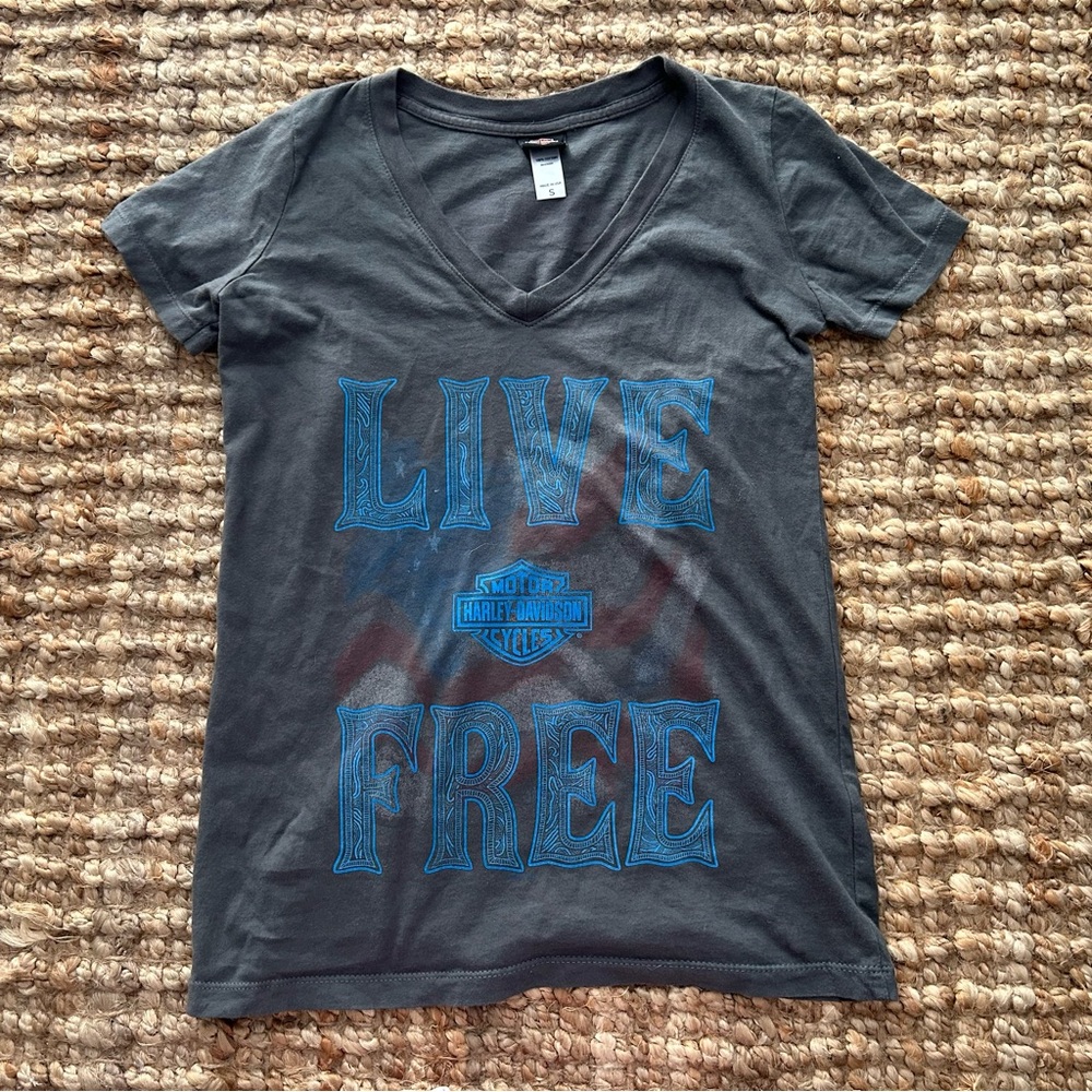 Harley-Davidson Women’s Live Free Tee, Alligator Alley Fort Lauderdale FL, Small